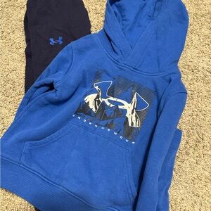 Under Armour Graphic Blue Hoodie with Black Pants
